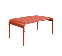 sweeek - Table Basse de Jardin rectangulaire Acier 90cm Terracotta - Amélia