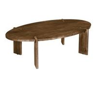 Table basse ovale en bois de manguier massif 120cm