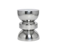 sweeek - Table d'appoint. Bout de canapé. Table de Chevet Acier Inoxydable chromé - Assa. Ø32 x 43.5cm