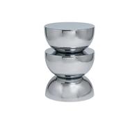 sweeek - Table d'appoint. Bout de canapé. Table de Chevet Acier Inoxydable chromée Coumba. Ø32 x 46.5cm