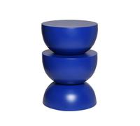 sweeek - Table d'appoint. Bout de canapé. Table de Chevet en métal. Bleu. Coumba. Ø32 x H 46.5cm