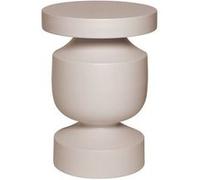 Table d'appoint bout de canapé table de chevet en métal coloris crème Alma Ø305 x H 465cm