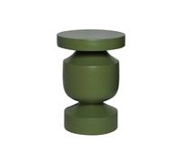 sweeek - Table d'appoint. Bout de canapé. Table de Chevet en métal Coloris Kaki. Alma. Ø30.5 x H 43.5cm