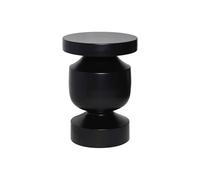 Table d'appoint bout de canapé table de chevet en métal coloris noir Alma Ø305 x H 465cm