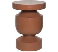 Table d'appoint bout de canapé table de chevet en métal coloris terracotta Alma Ø305 x H 465cm