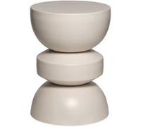 sweeek | Table d'appoint bout de canapé table de chevet en métal crème Assa Ø32 x H 445cm Beige G