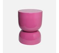 sweeek - Table d'appoint. Bout de canapé. Table de Chevet en métal Effet Glassy Rose Madi Ø32 x H 42cm