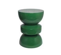 sweeek - Table d'appoint. Bout de canapé. Table de Chevet en métal Effet Glassy Vert foncé Assa. Ø32 x H 44.5cm