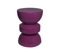 sweeek - Table d'appoint. Bout de canapé. Table de Chevet en métal Effet Glassy Violet Assa. Ø32 x H 44.5cm