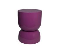 sweeek - Table d'appoint. Bout de canapé. Table de Chevet en métal Effet Glassy Violet Madi Ø32 x H 42cm
