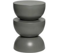 Alice's Home - Table d'appoint. Bout de canapé. Table de Chevet en métal. Gris foncé. Coumba. Ø32 x H 46.5cm