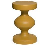 Table d'appoint bout de canapé table de chevet en métal moutarde Hawa Ø295 x H 47cm