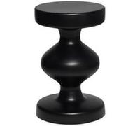 | Table d'appoint bout de canapé table de chevet en métal noir Hawa Ø295 x H 47cm