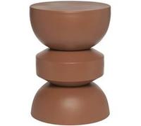 sweeek | Table d'appoint bout de canapé table de chevet en métal terracotta Assa Ø32 x H 445cm Rouge G