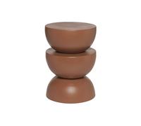 sweeek - Table d'appoint. Bout de canapé. Table de Chevet en métal. Terracotta. Coumba. Ø32 x H 46.5cm