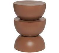 sweeek | Table d'appoint bout de canapé table de chevet en métal terracotta Coumba Ø32 x H 465cm Rouge G