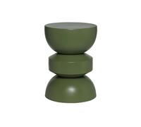 sweeek - Table d'appoint. Bout de canapé. Table de Chevet en métal. Vert Kaki. Assa. Ø32 x H 44.5cm