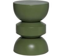 sweeek - Table d'appoint. Bout de canapé. Table de Chevet en métal. Vert Kaki. Assa. Ø32 x H 44.5cm