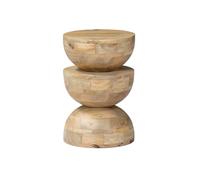 Table d'appoint bout de canapé table de chevet tabouret en bois de manguier Naturel Sita Ø30 x H 45cm