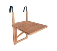 sweeek - Table d'appoint en Bois pour Balcon. carrée. Rabattable. Hauteur Ajustable