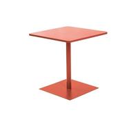 sweeek - Table de Jardin bistrot carré Acier 2 Places 70 cm Terracotta - Orea