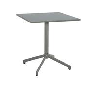 sweeek - Table de Jardin bistrot carrée Pliante Acier 2 Places 70 cm Kaki - Chiara