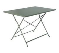 sweeek - Table de Jardin bistrot rectangulaire Pliable métal 110 x 70cm. 4 Places