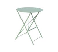sweeek - Table de Jardin bistrot Ronde Ø60cm Pliable en Acier thermolaqué