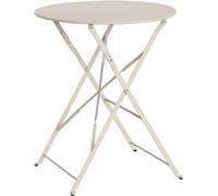 Table de jardin bistrot ronde Ø60cm pliable en acier thermolaqué