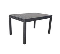 sweeek - Table de Jardin Elora Extensible Aluminium Anthracite. 8 Places. 135/270 x 90 x 75 cm
