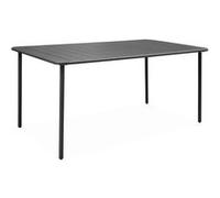 sweeek | Table de jardin métal 6-8 places anthracite Amelia 160x90xH725cm Anthracite G