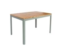 sweeek - Table de Jardin Senora Acacia Kaki avec Coins arrondis. 6 Places. 120 x 80 x 75 cm