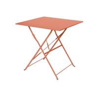 sweeek - Table Jardin bistrot carrée Pliable 70x70cm. 2 Places en Acier thermolaqué