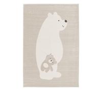 sweeek - Tapis Enfant Beige/crème 120 x 170cm. Tapis intérieur oursons. Poils Ras