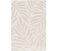 sweeek - Tapis intérieur/extérieur Motif végétal Beige Polyester recyclé Kate 160x230cm