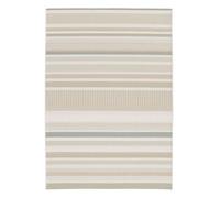 sweeek - Tapis intérieur/extérieur Vintage Motif linéaire Beige crème Gris Gary 160x230cm