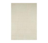 sweeek - Tapis intérieur Jenny Motif Graphique Arches. Poils Ras. crème. 80 x 150 cm