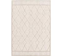 sweeek - Tapis intérieur Motif Ethnique berbère 120x170cm Poils Ras. Beige et crème