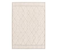 sweeek - Tapis intérieur Motif Ethnique berbère 160x230cm Poils Ras. Beige et crème