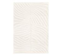 sweeek Tapis intérieur motif relief végétal crème, Lily, 290 x 200 x 1,4 cm