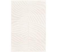 sweeek | Tapis intérieur motif végétal crème Lily 120x170cm Rouge G
