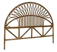 sweeek Tête de lit en rotin foncé L 140 x P3 x H115cm