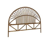 sweeek - Tête de lit en rotin foncé. L 160 x P3 x H130cm