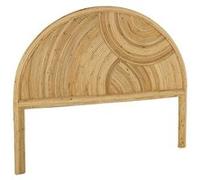 Tête de lit en rotin naturel bois clair bohème L160 x P45 x H130cm
