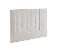 sweeek - Tête de lit pour lit Double 140cm revêtement Tissu Gris Clair - Cole 150cm