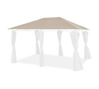 sweeek - Toile de Toit Beige pour tonnelle 3x4m Divio - Toile de Rechange pergola. Toile de Remplacement