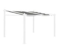 Toile de toit grise pour tonnelle 3x4m Murum - toile de rechange pergola. toile de remplacement - Gris