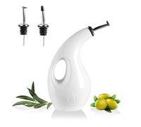 Sweejar Home Flacon distributeur d'huile d'olive en céramique, opaque, protège l'huile EVOO pour réduire l'oxydation, convient pour le stockage du vinaigre, des sirops de café, des liquides, 710 ml