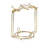 Sweejar Home Présentoir pliable pour 6 tasses et 6 soucoupes en acier inoxydable