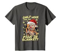 Sweep Only Here for The Pigs in Blanket Christmas Kids T-Shirt